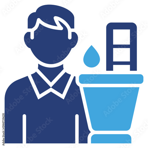 Urine Two Color Icon