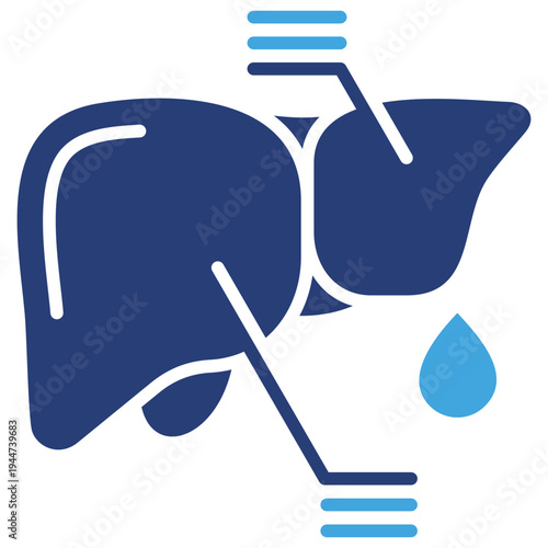 Liver Function Two Color Icon