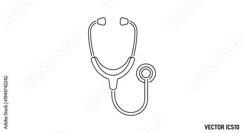 Stethoscope Medical Doctor Healthcare Tool.
