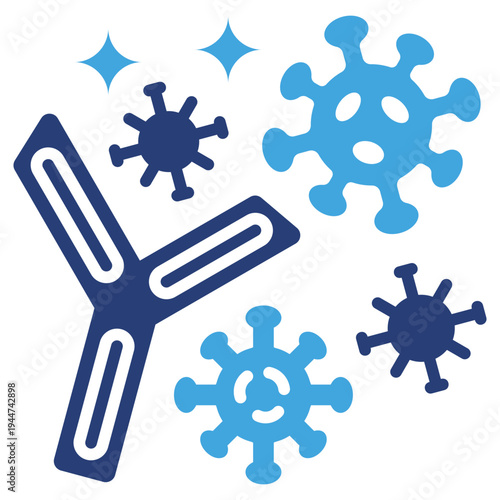 Antibody Defense Two Color Icon