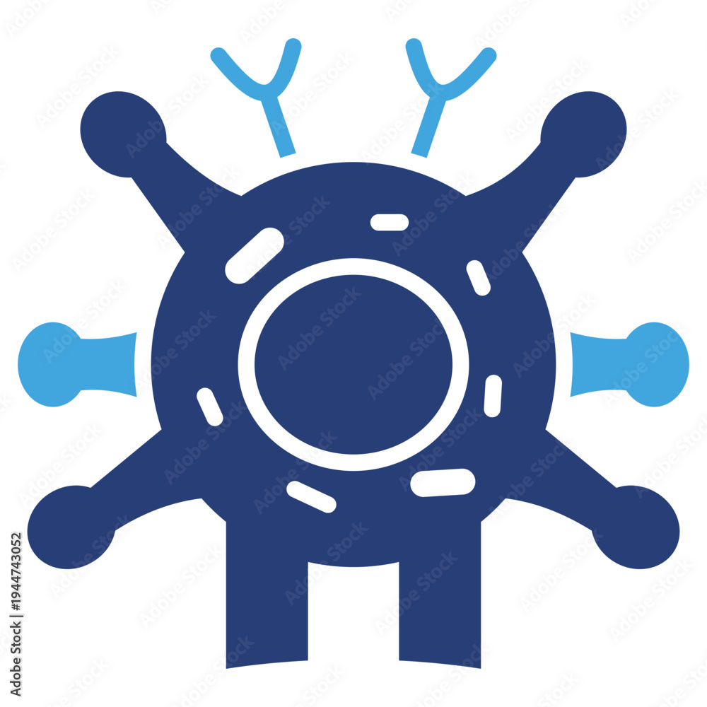 Fototapeta premium T Cell Two Color Icon