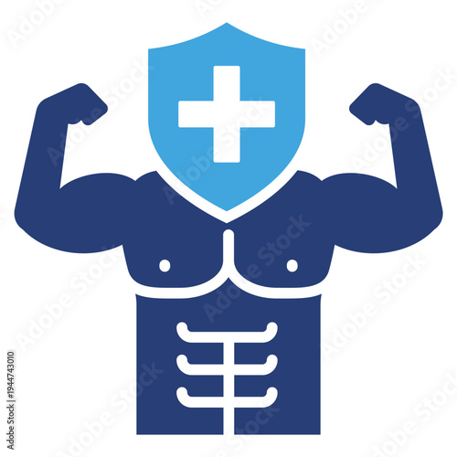 Strong Immunity Two Color Icon
