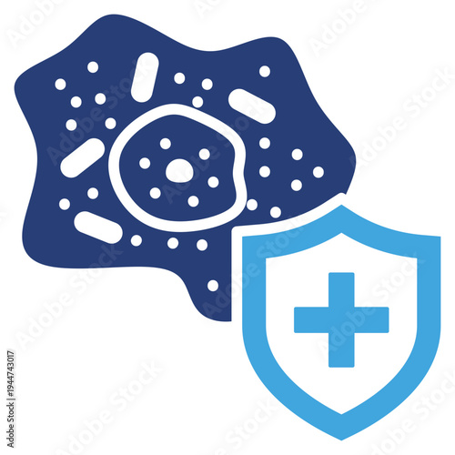 Cellular Defense Two Color Icon
