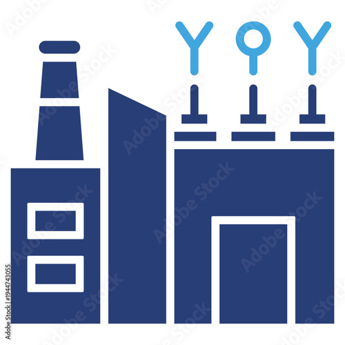 Antibody Production Two Color Icon