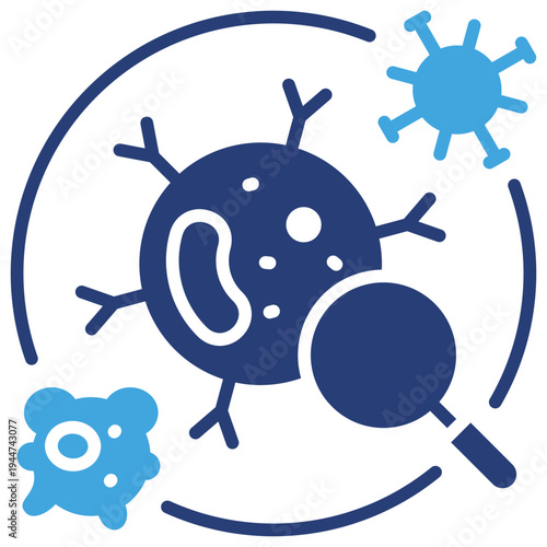 Immune Surveillance Two Color Icon