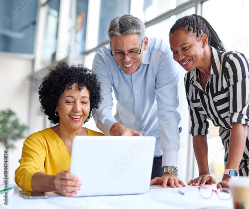 Portrait of a group of business people having a meeting in the office. Teamwork and success concept, portrait of a smart businesswoman