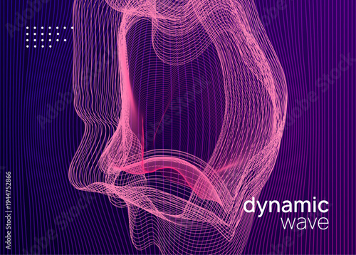 Night Club Set. Soundwave Audio Illustration. Techno Concert Template. Pink Night Club Poster. Sound Banner. Blue Dance Event. Trance Invite. Green Night Club Set