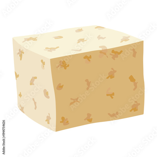 Cheese cube illustration