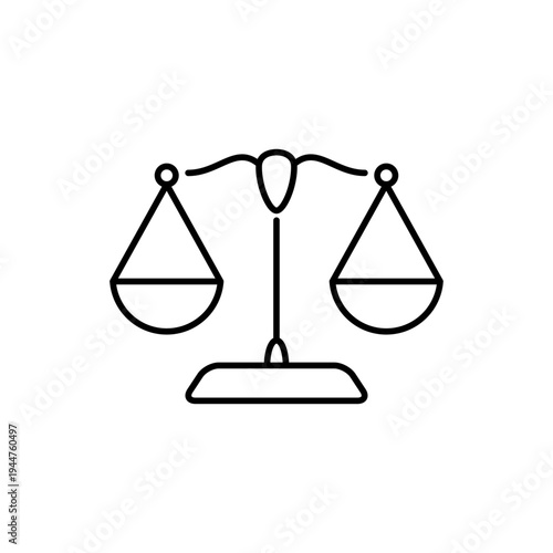 裁判をイメージした天秤のアイコン