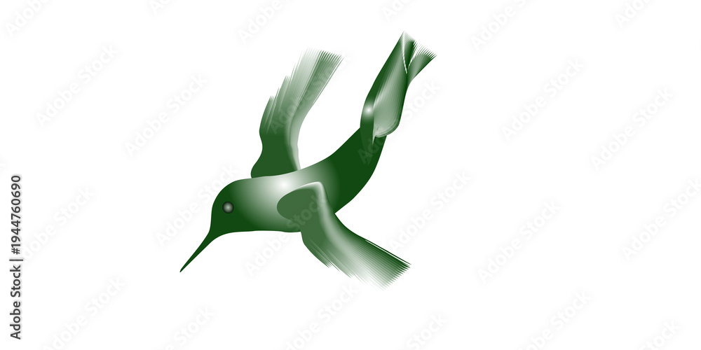 Obraz premium Emerald hummingbird 