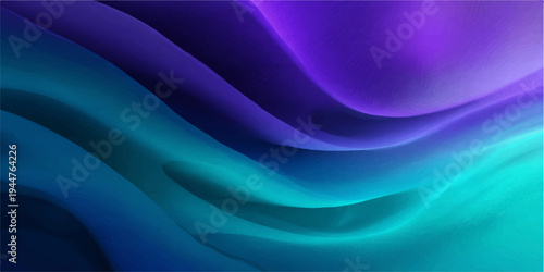 Smooth flowing curves and wavy blue lines create an artistic motion pattern for a digital vector wallpaper design featuring a light abstract texture backdrop