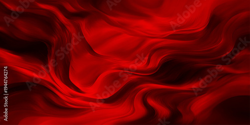 A luxury red silk and satin fabric background features smooth flowing waves and soft light textures to create a premium textile backdrop design with elegant motion curves