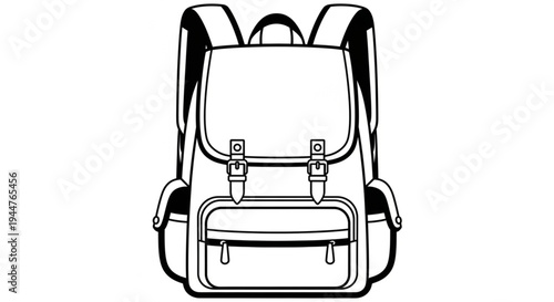 Back to school backpack vector ilustration 