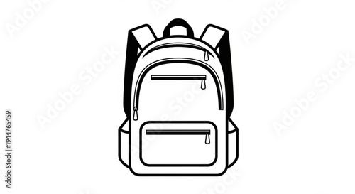Backpack for school vector ilustration 