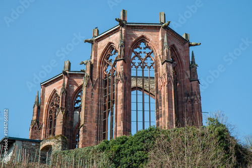 ruins of the Wernerkapelle Bacharach Rhineland Palatinate Germany