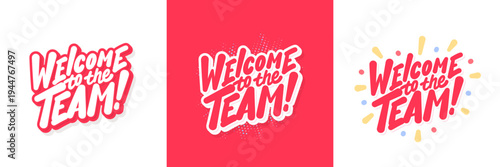Welcome to the Team Hand Lettering Set