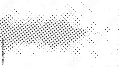 Black Pixel Wave Abstract Background on White for Technology Graphics, Digital Data Concepts, Website Headers and Modern Minimal Design Layouts