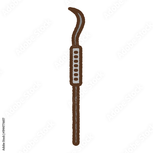 手書き風のシンプルアイコンイラスト　探針