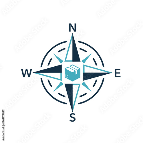 Compass Navigation Direction Indicator Symbol.