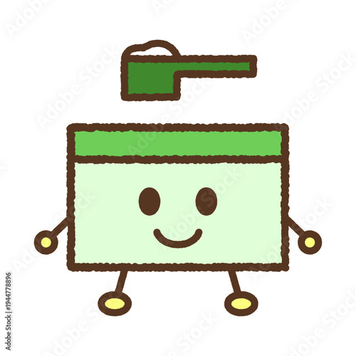 キャラクター風の単品アイコンイラスト　粉洗剤