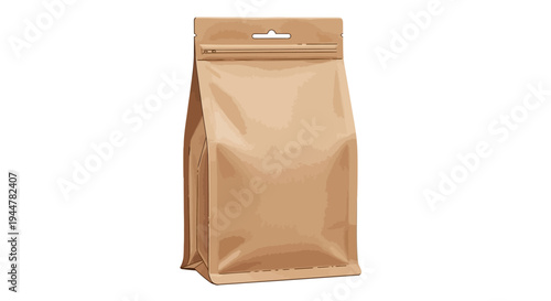 Brown Coffee Bag Packaging Material Design.