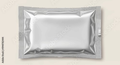 Silver Foil Packet Empty Packaging.