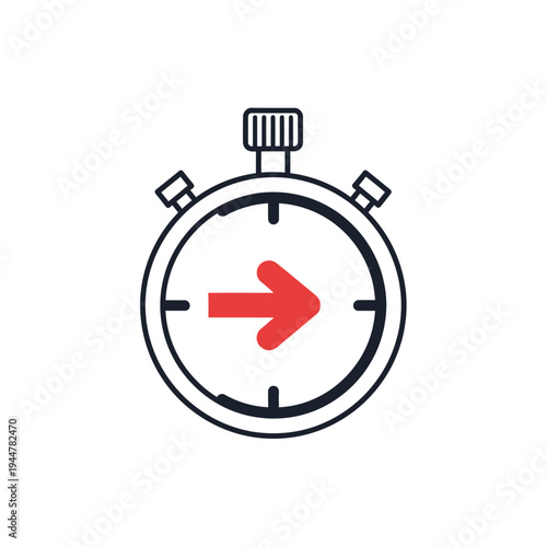 Stopwatch Timer Icon Symbol Graphic.
