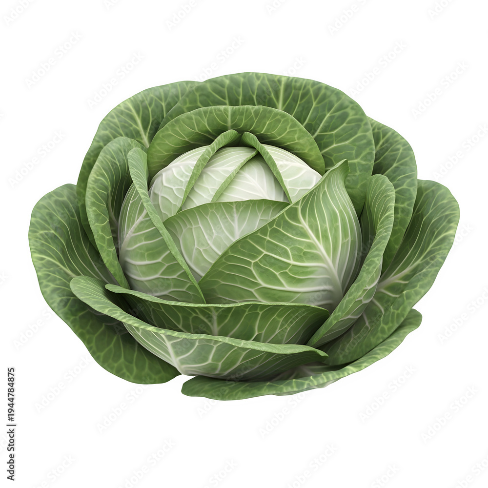 Fototapeta premium cabbage isolated on white background