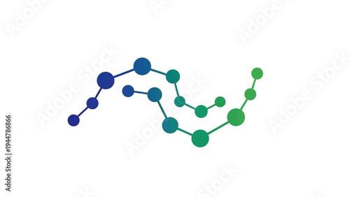 Molecular structure with colorful atoms connected.