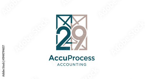 AccuProcess Accounting Logo Design Element.