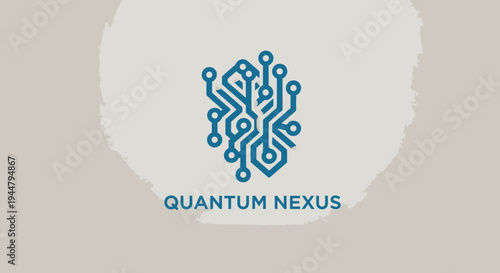 Quantum Nexus Logo Circuit Board Design.