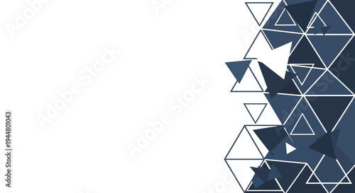 Abstract geometric triangles creating a modern and dynamic pattern.