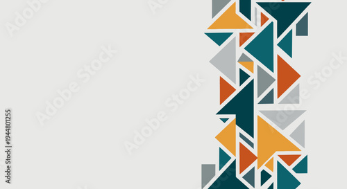 Geometric Abstract Triangle Pattern Design.