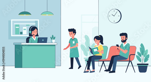 People in Waiting Area.