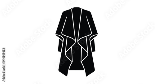Vector black kimono icon