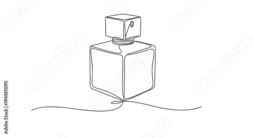 Vector illustration of a cube with a smaller cube on top