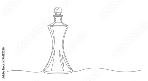 Vector illustration of a single chess piece
