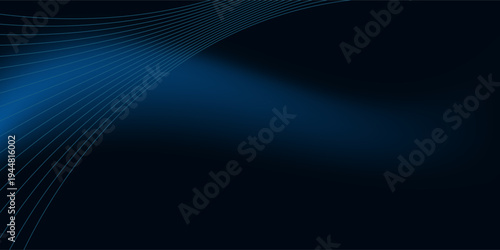 Futuristic digital blue glowing line technology wth innovation and connection network background for tech event poster or presentation product business