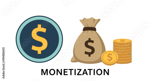 vector illustration of a dollar sign