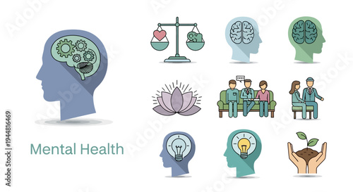 vector illustration of human hands holding a green leaf