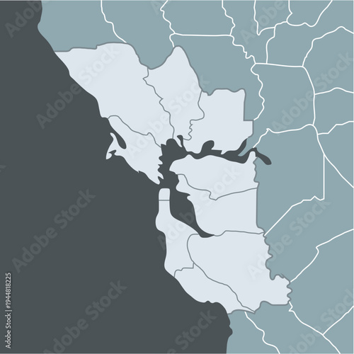 Map of San Francisco Bay Area