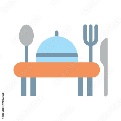 Elegant tableware arrangement on a black background showcasing restaurant dining and culinary art