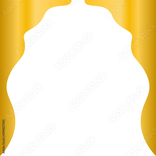 Luxury Golden Abstract Frame Background for Ramadan and Eid Design
