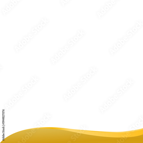 Luxury Golden Abstract Wave Background with Smooth Gradient Layers
