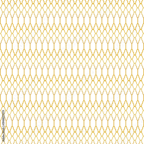 Seamless Islamic Style Golden Geometric Pattern Background