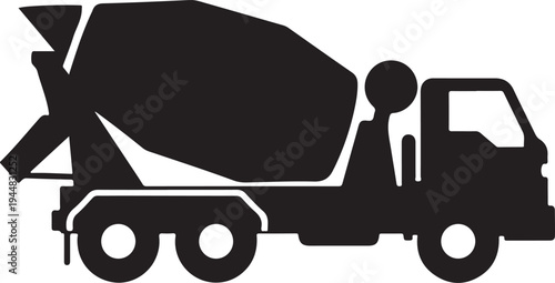 Silhouette of a cement mixer truck in actioninfinitelyappealingchicandfuniconstylisticallyinmotion aktualizujeme