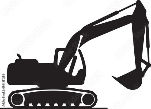 Transparentbackgroundbrightstudioandtinytractorinsolidshapeblackwithrim