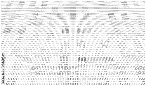 Radiant Binary Nexus - Monochromatic Data Grid with Centralized Luminous Exposure