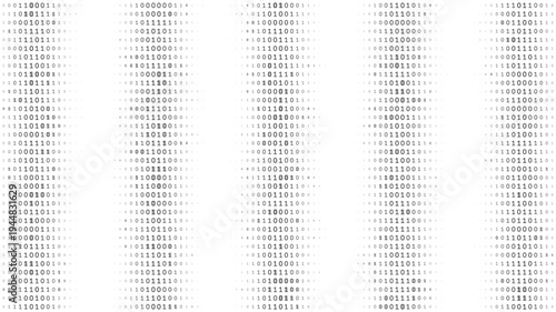 Pentagonal Data Arrays - Five Columns of Structured Binary Logic in Grayscale