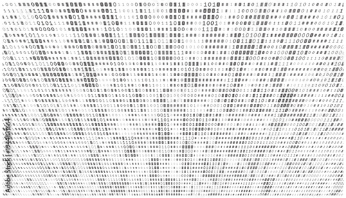 Digital Centrifuge - Artistic Radial Compression of Binary Data Strings in Grayscale
